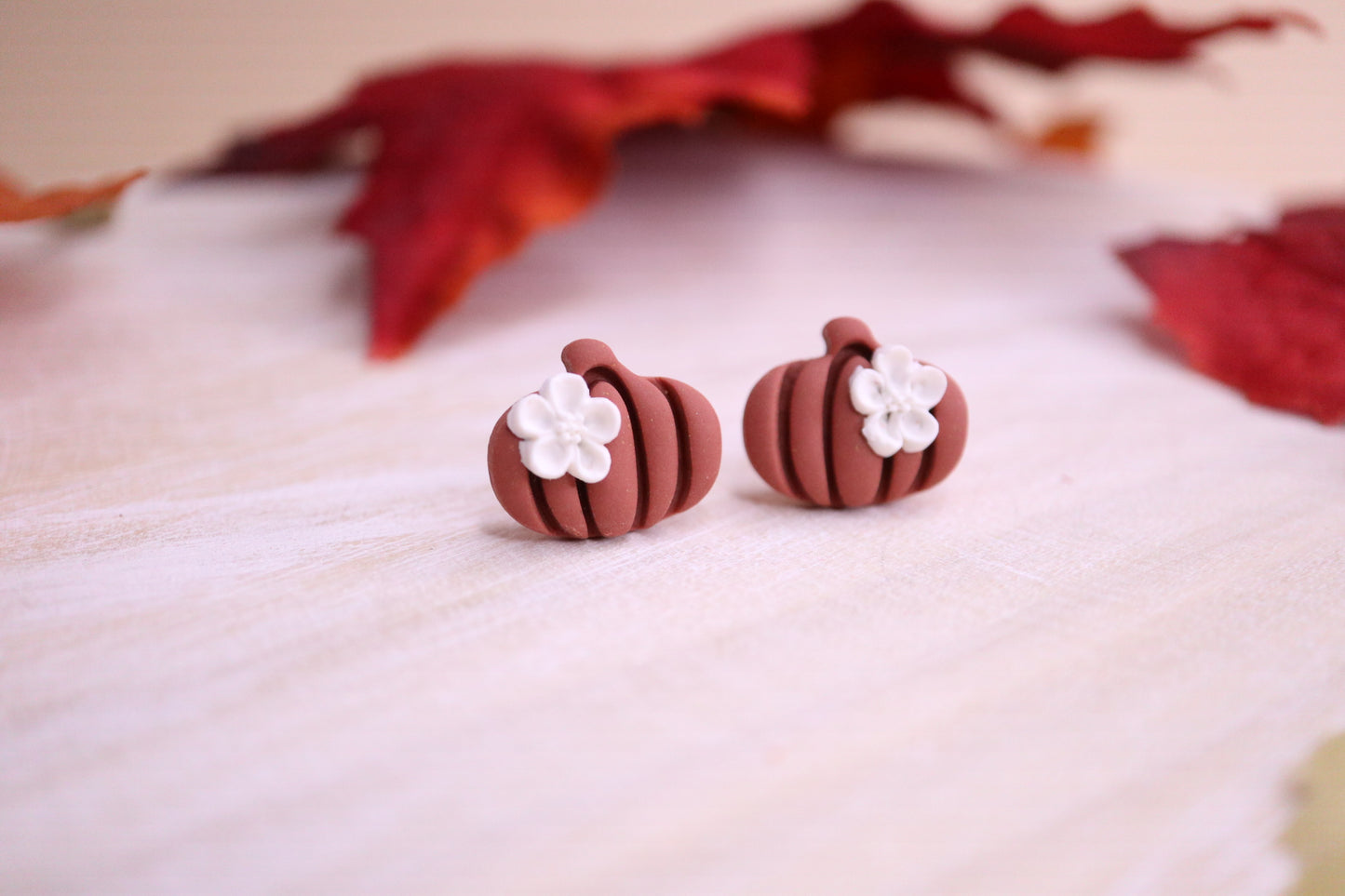 Pumpkin Studs w/ flower