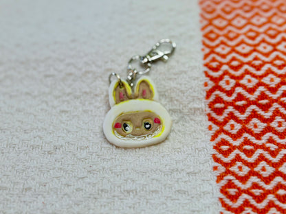 Labubu hair clips and keychains