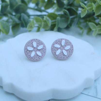 Sand dollar earrings