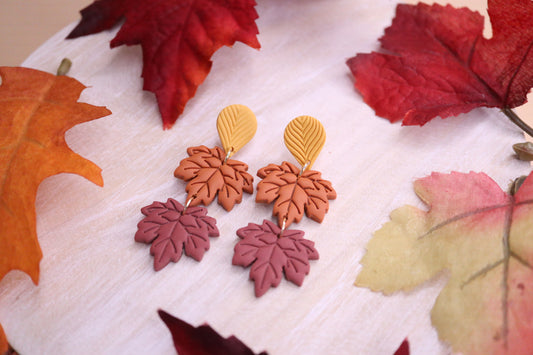 Fall Maple 🍁 Leaves Earrings