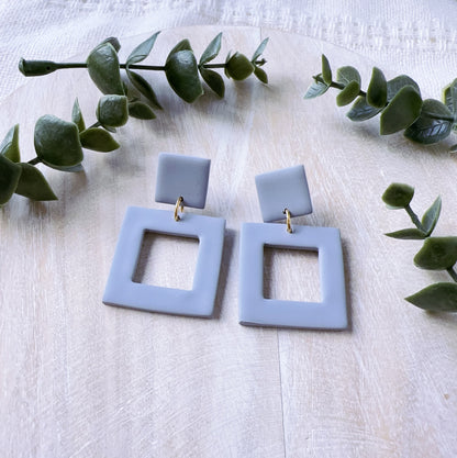 Square and Circle Earrings