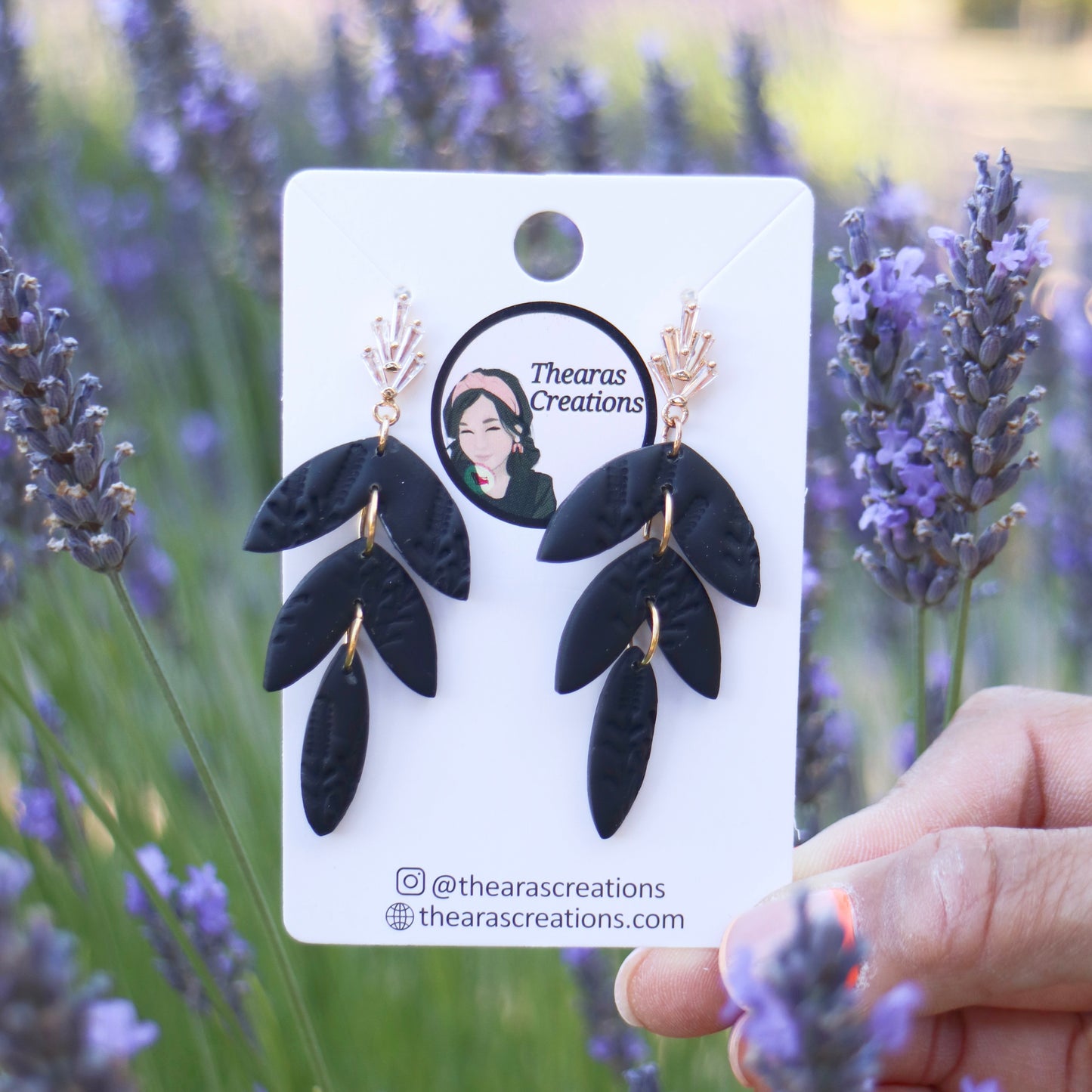 Lavender Dream leaves Earrings