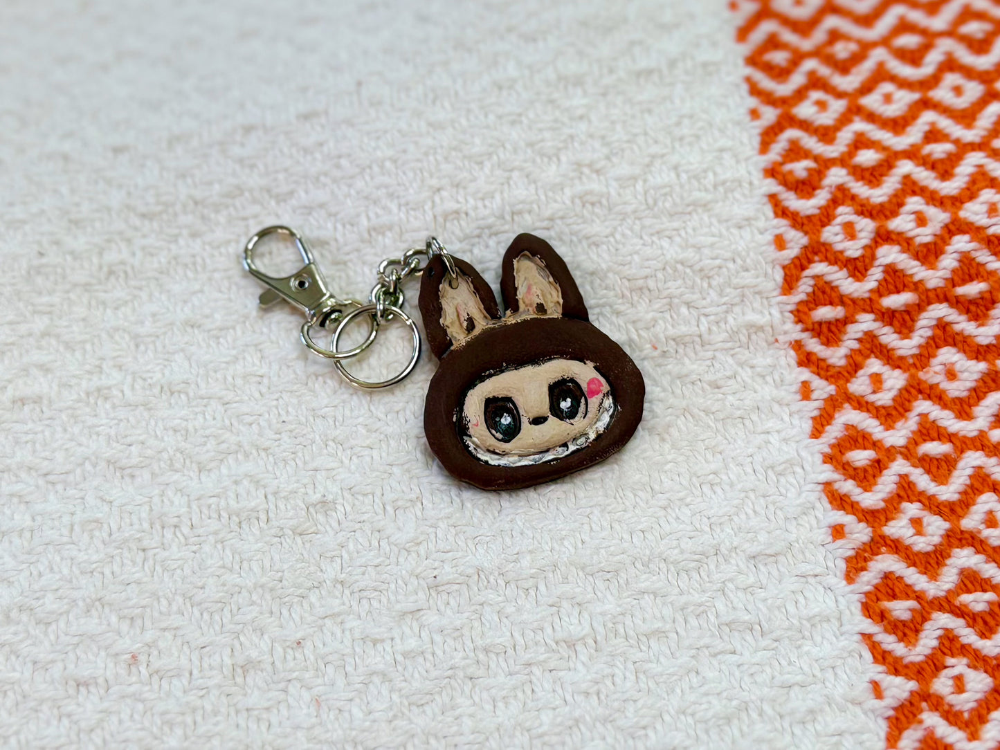 Labubu hair clips and keychains