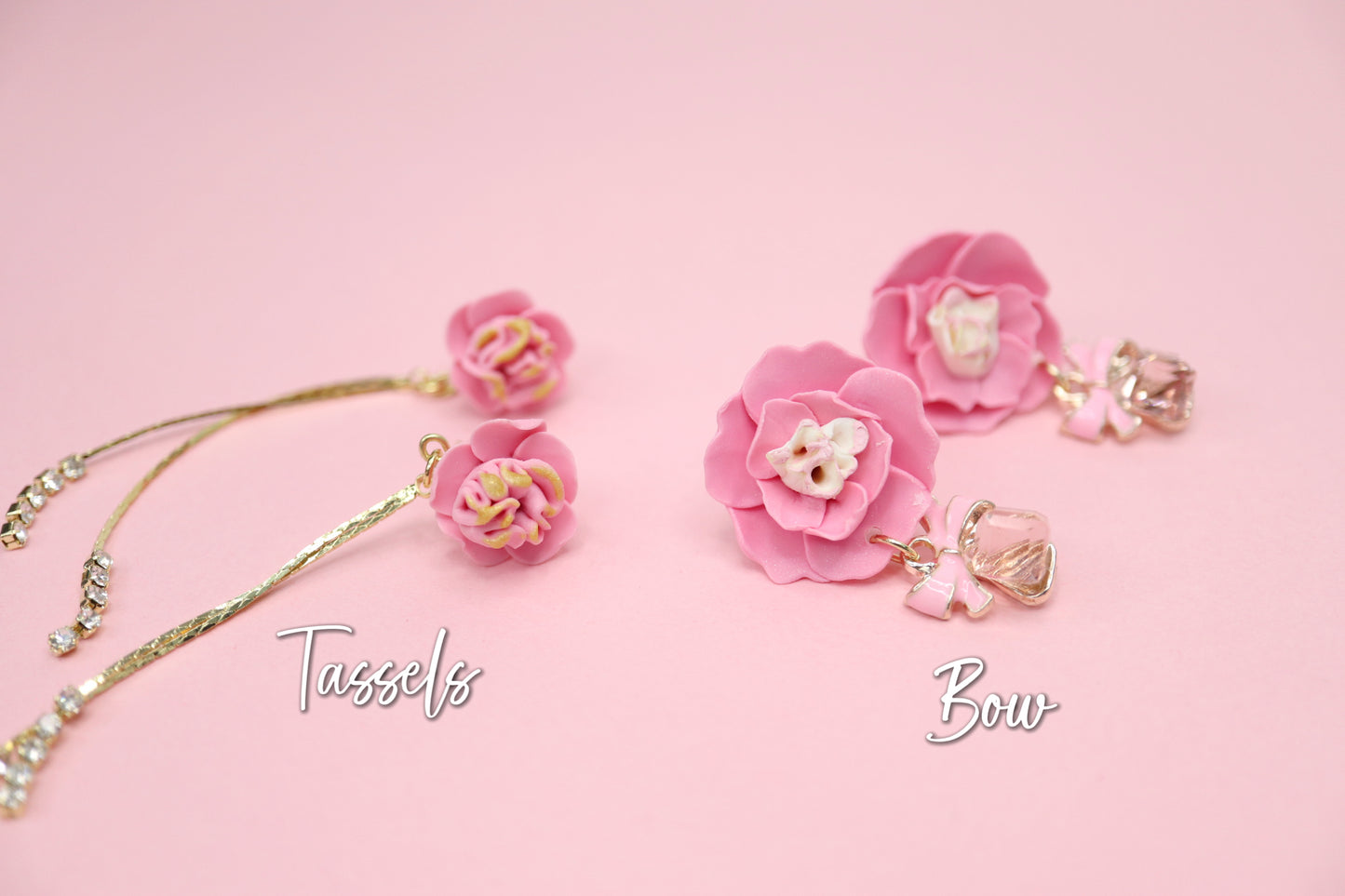 Elegant Peony Earrings ￼