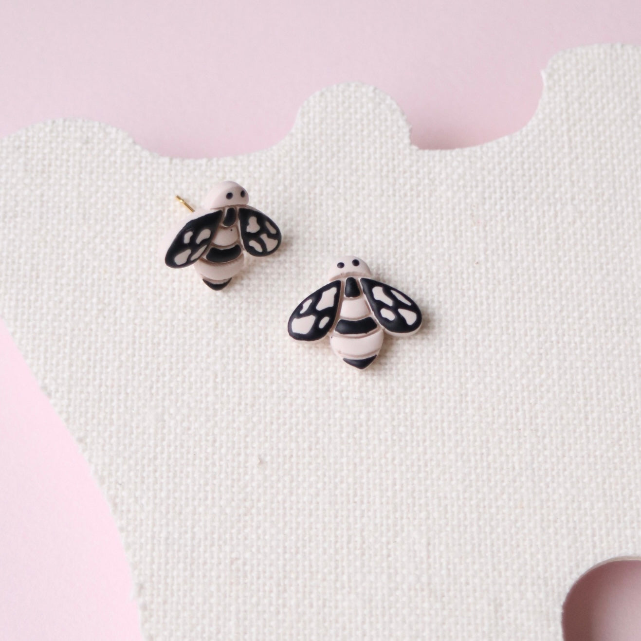 Bee earrings and Matching Scarf