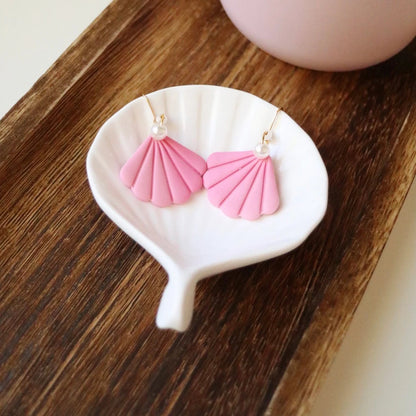 Pink Seashell Earrings