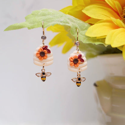 Bee Hives Earrings.