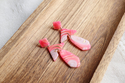 Persian Pink Arrow Earrings