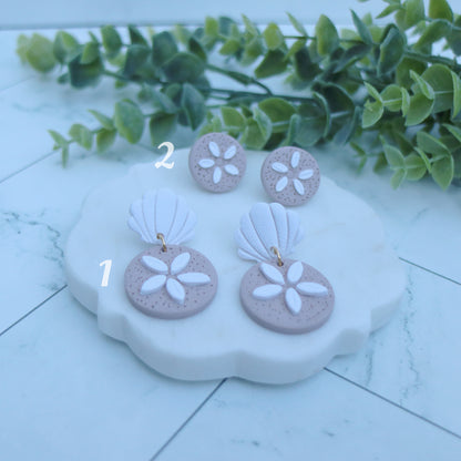 Sand dollar earrings