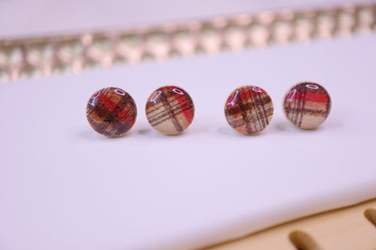 Winter Plaid Earrings