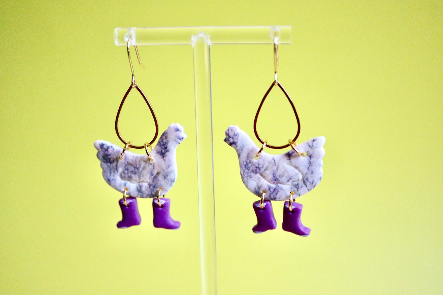 Lavender Chicken with Boots