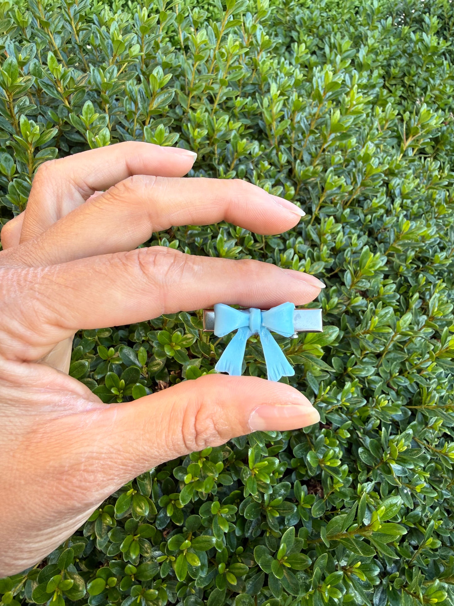 Blue Girl Bow Hair Clip