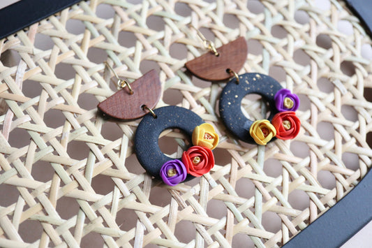 Midnight Rose Earrings