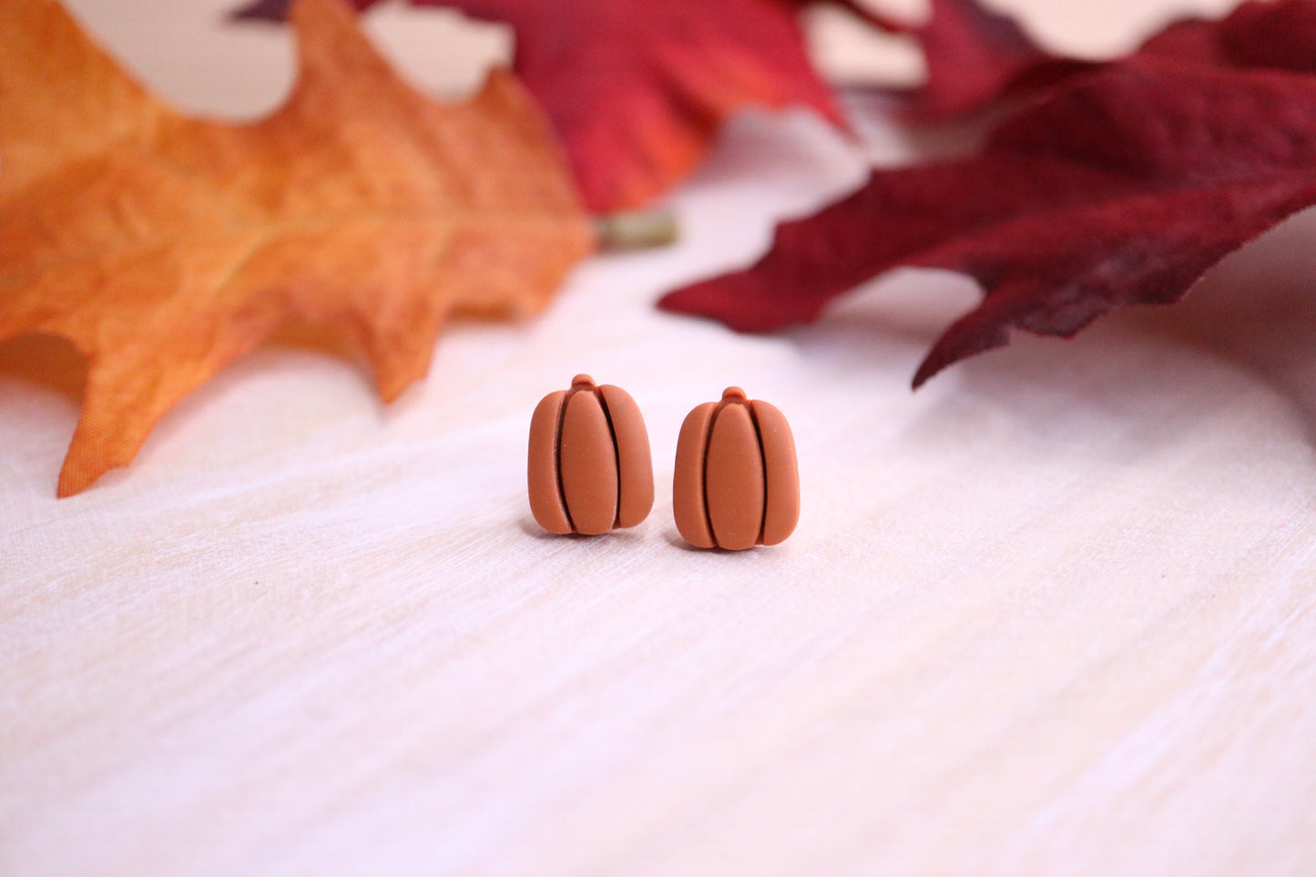 Pumpkin Earrings Studs