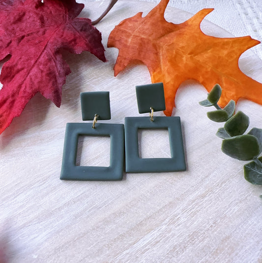 Olive green square.