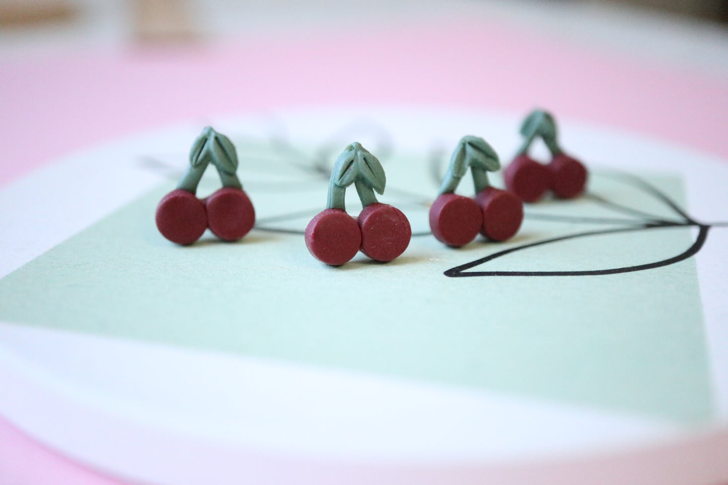 Mini fruit studs 🍍🍒🥕