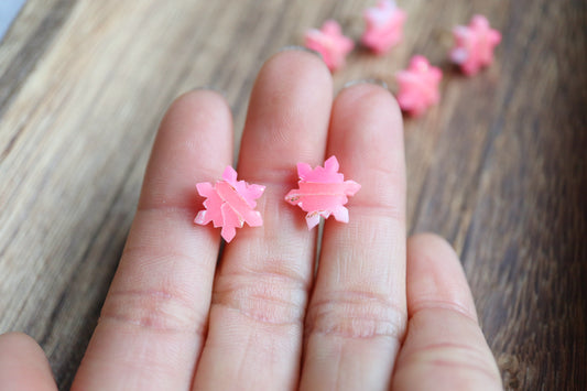 Mini Pink Layered Studs