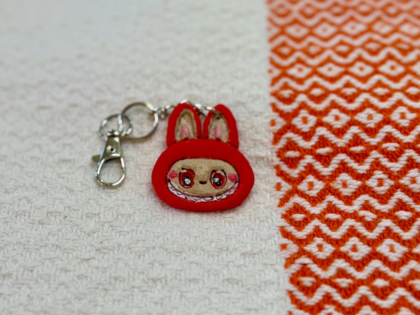 Labubu hair clips and keychains