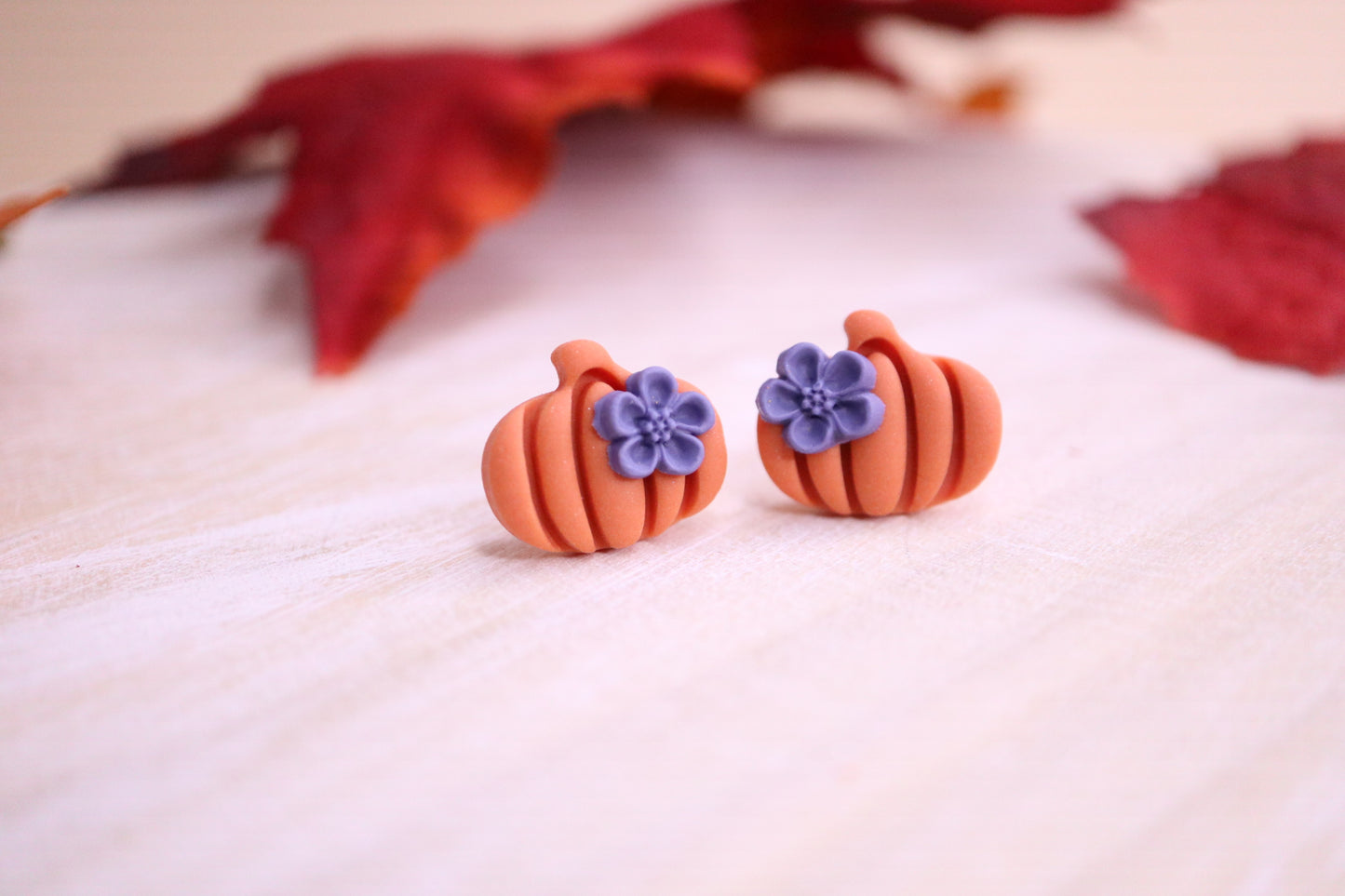 Pumpkin Studs w/ flower