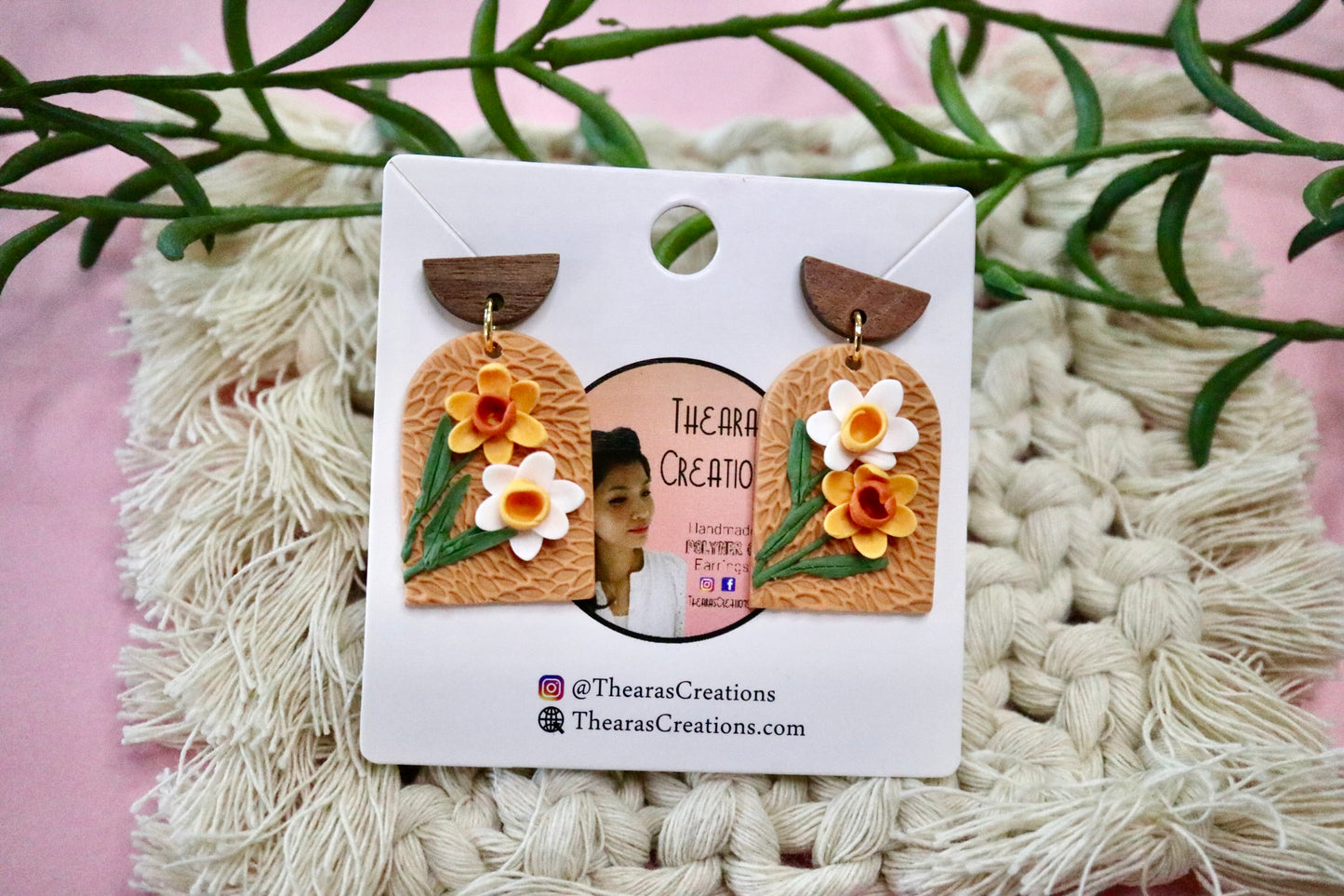 Daffodils Bouquet Earrings