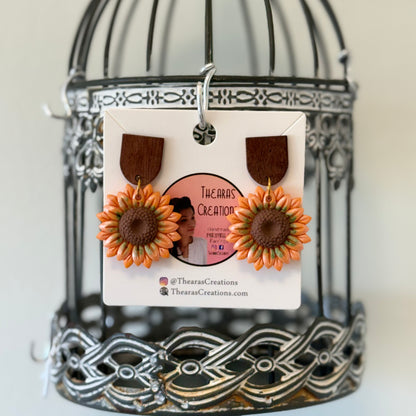 Sunflower Wood Stud