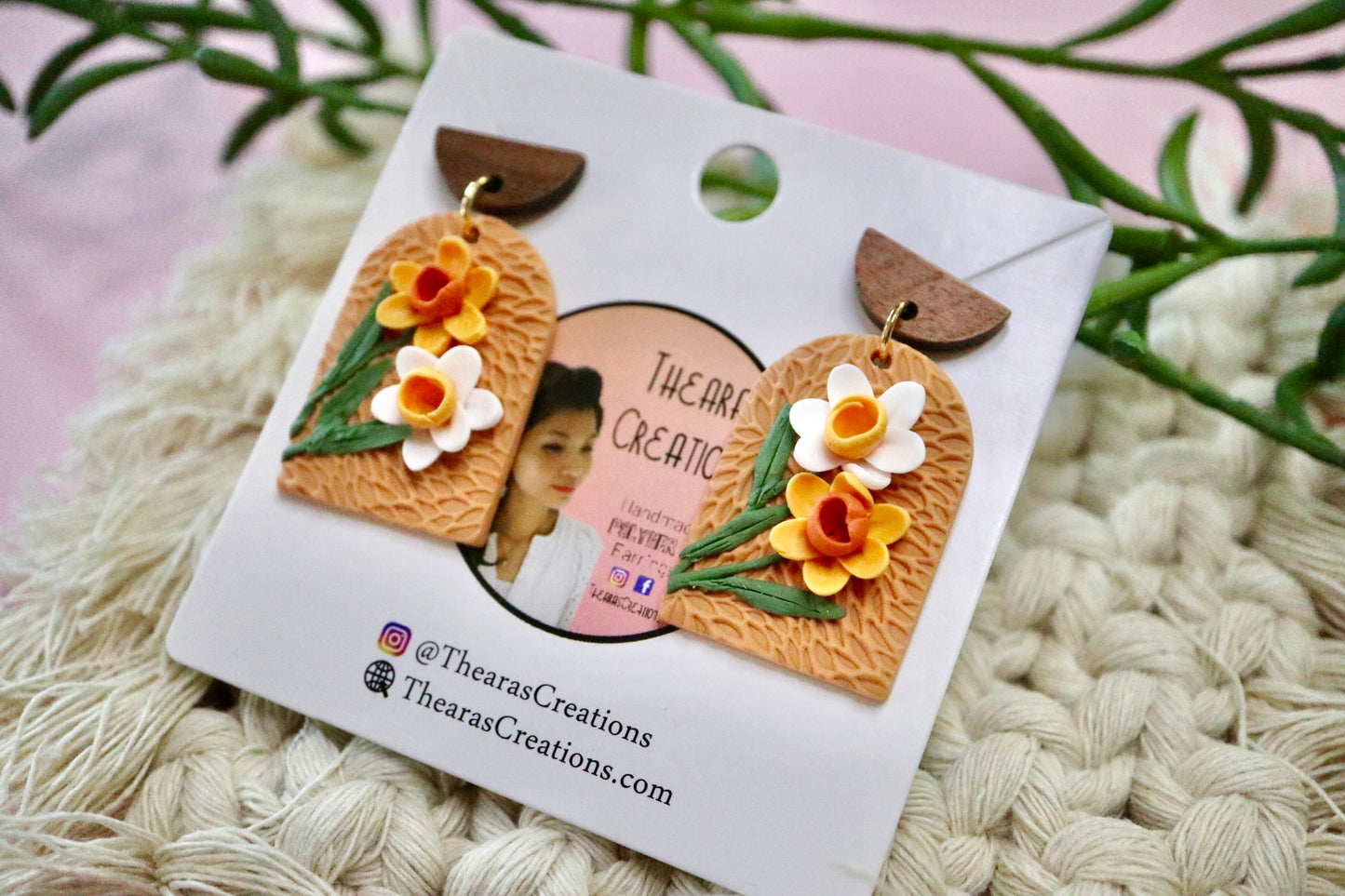 Daffodils Bouquet Earrings