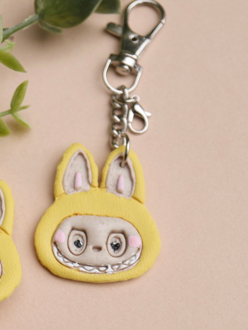 Labubu hair clips and keychains