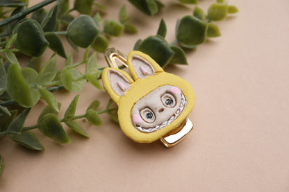 Labubu hair clips and keychains