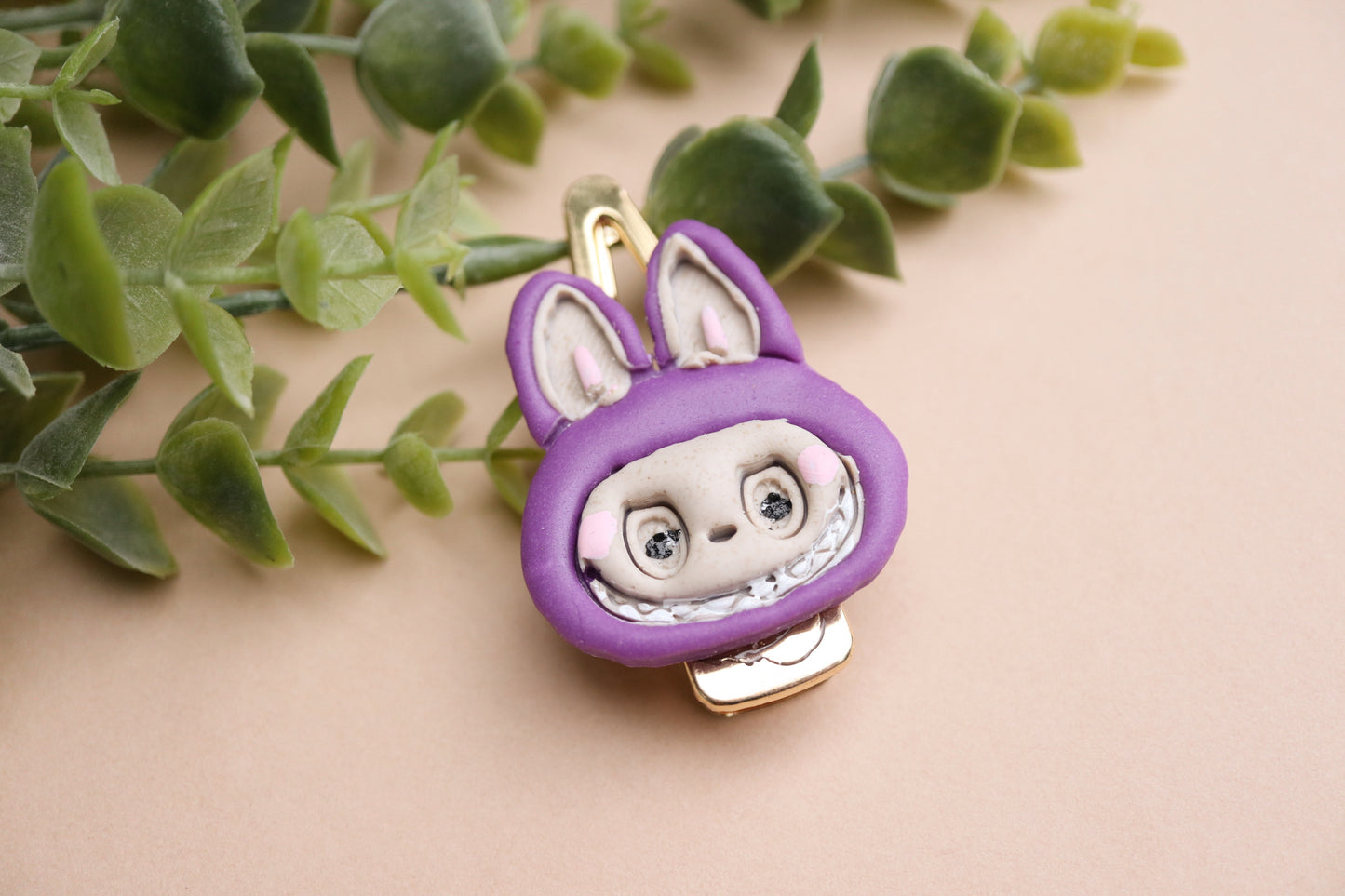 Labubu hair clips and keychains