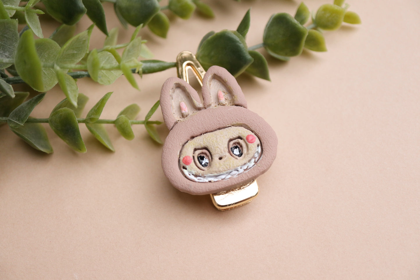 Labubu hair clips and keychains