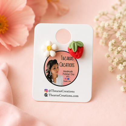 Mini strawberry studs