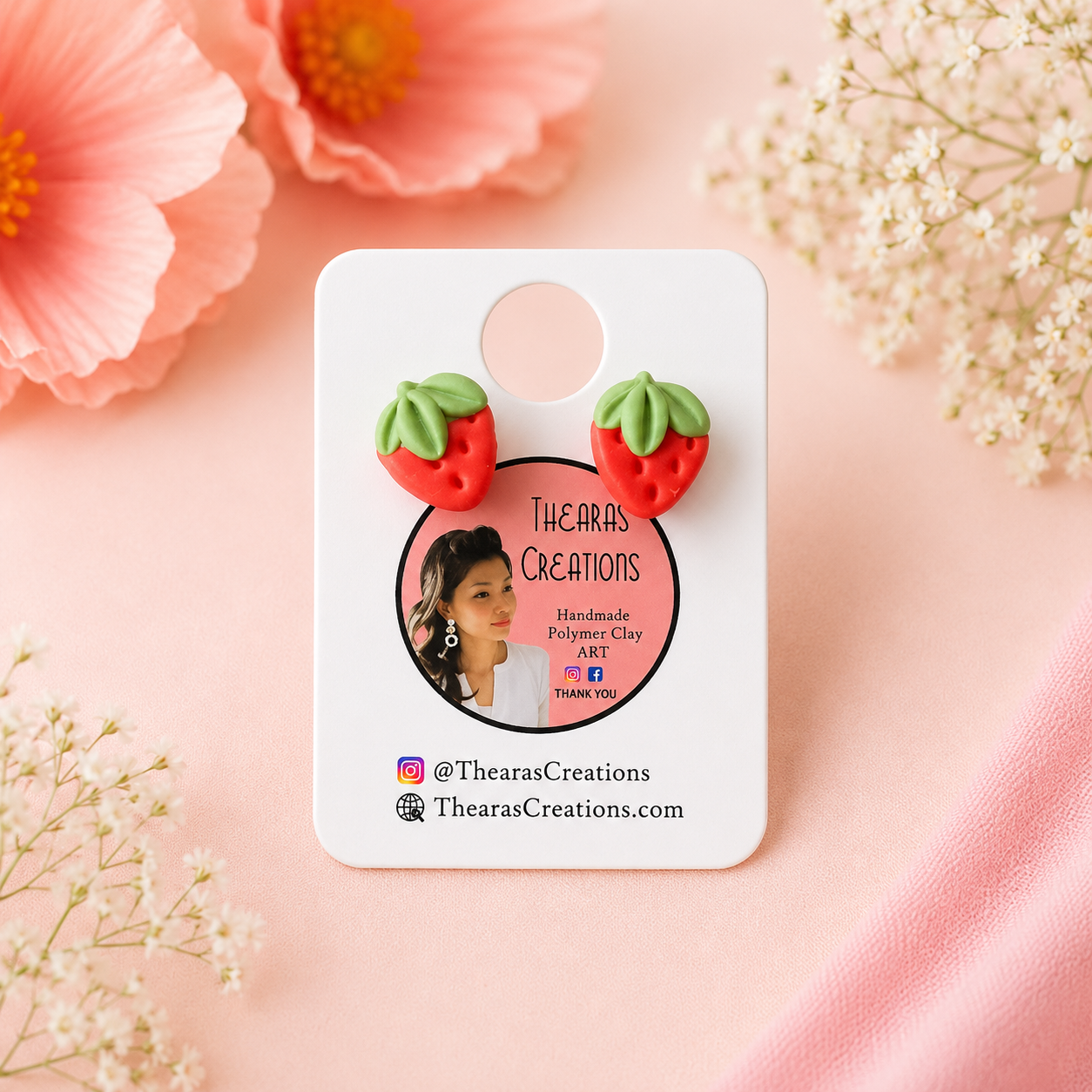 Mini strawberry studs