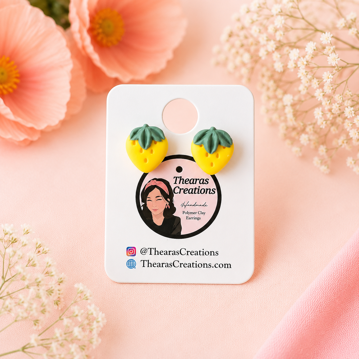 Mini strawberry studs