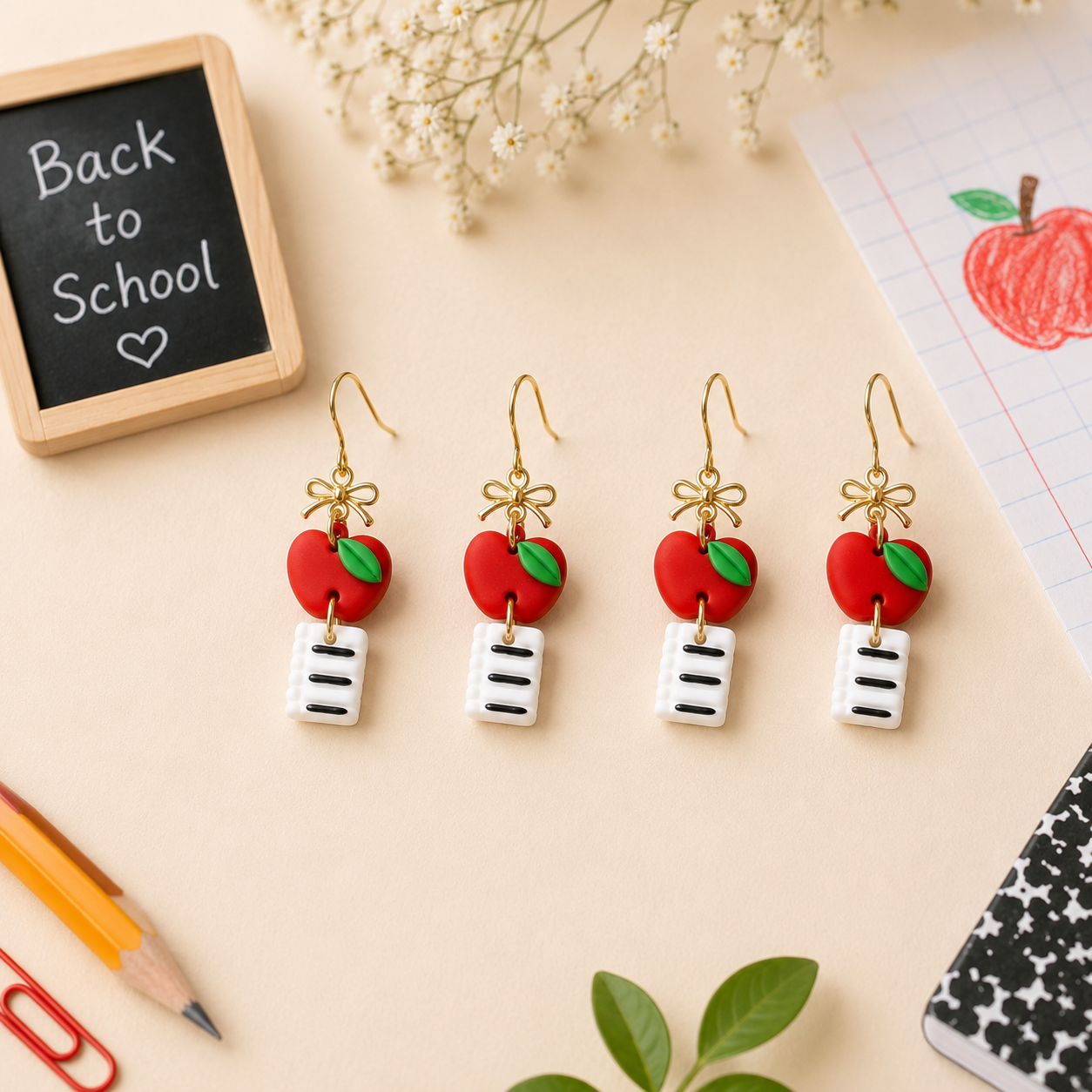 Grade Apple Earrings