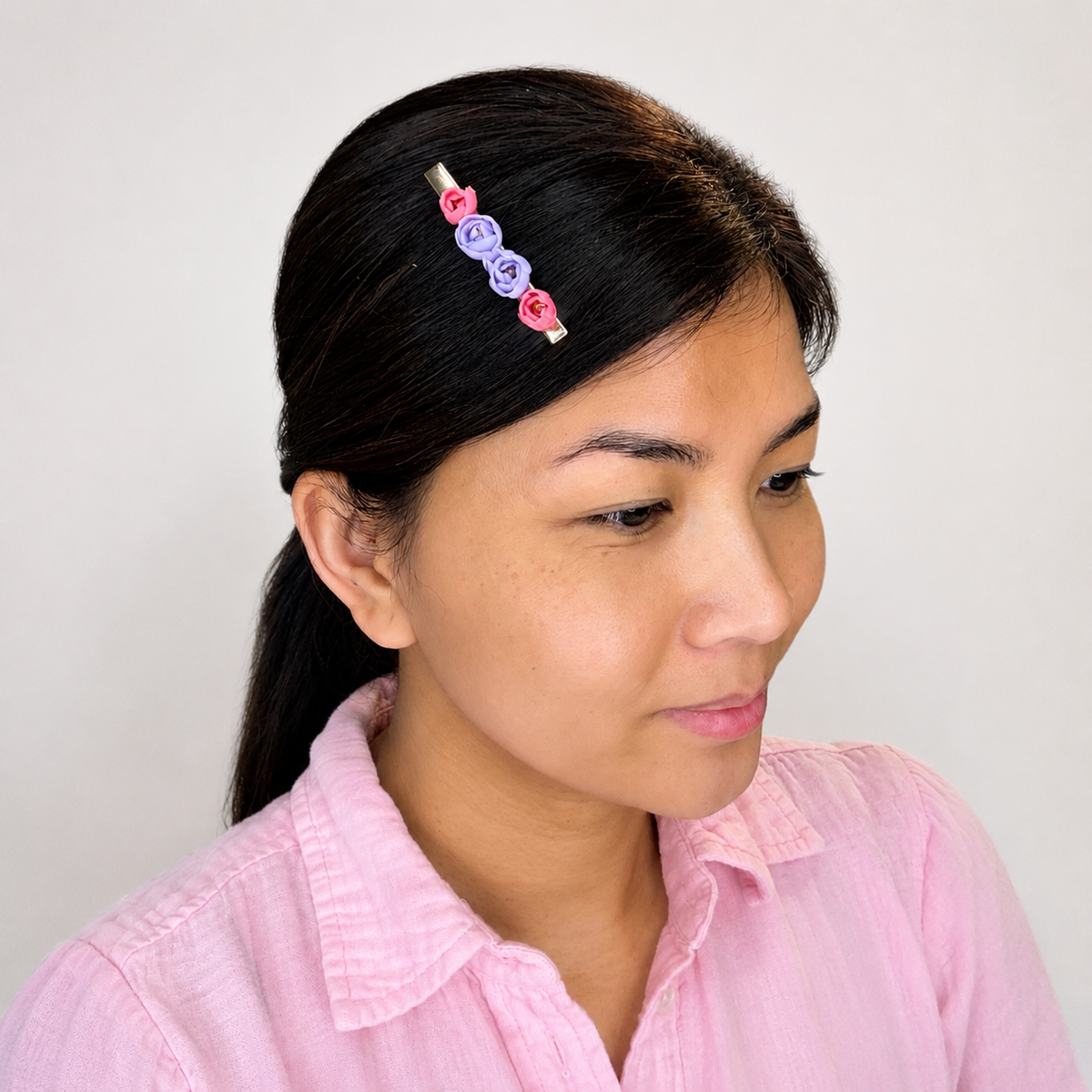 Rosy Lavender Hair Clip