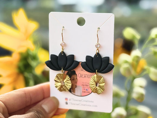 Large Lotus and Sun Charms
