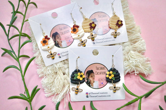 Bee Hives Earrings.