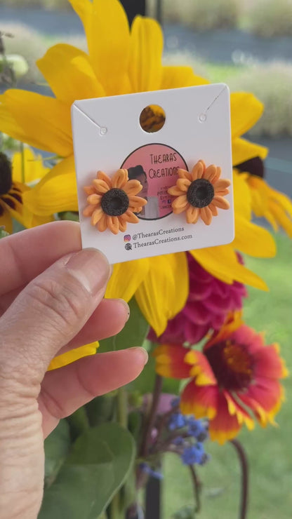 Two layers sunflower studs.
