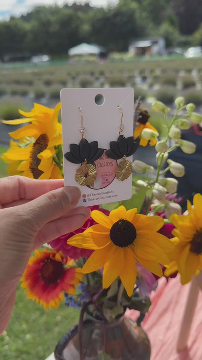 Large Lotus and Sun Charms