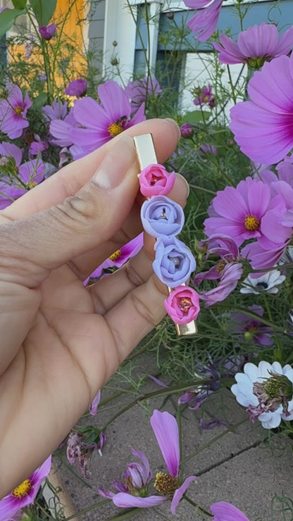 Rosy Lavender Hair Clip